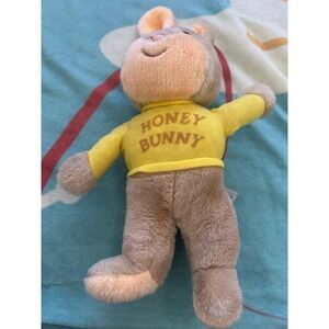 1970s Knickerbocker HONEY BUNNY Rabbit Plush Yellow Shirt